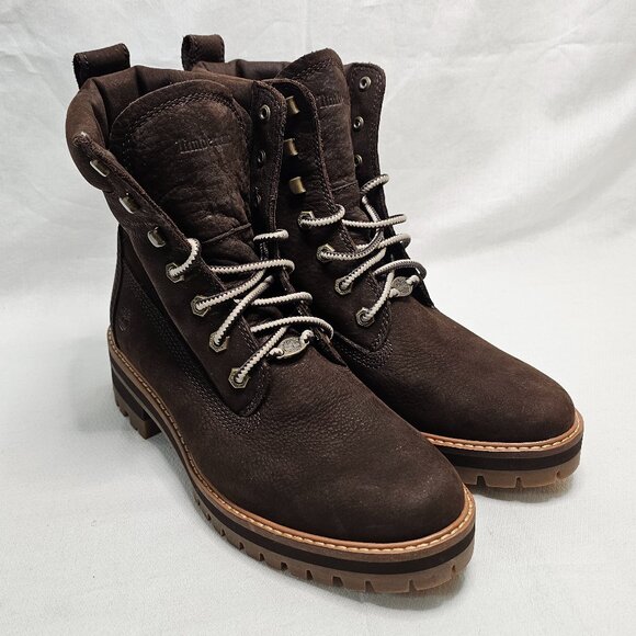 TIMBERLAND Courmayeur Valley 6-inch Hiking Boots A23UY Brown Women's Size 9 - Picture 3 of 10